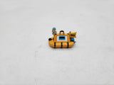 Small Micro Machine Plastic Life Raft marked SOS.