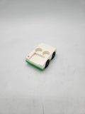 Vintage Fisher Price Little People Green White Two Person Car.