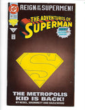 DC comics Reign of Supermen Adventures Superman metropolis kid is back #501 1993 with poster.