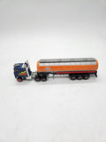 Majorette Tanker Semi Trailer Truck Gulf Orange 1/87.