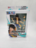 One Piece Anime Heroes Figure Monkey D. Luffy Dressrosa Version by Bandai Namco.