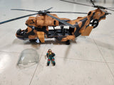 G.I.Joe 1986 HASBRO Tomahawk Army Helicopter With Lift-ticket no Mic Complete