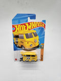 Hot Wheels Kool Kombi Mooneyes Yellow #49 2023 Surf's UP VW Bus