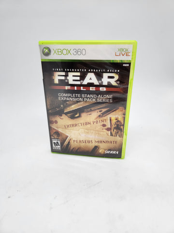 F.E.A.R. Files Expansion Pack Series Microsoft Xbox 360, 2007 Complete CIB.