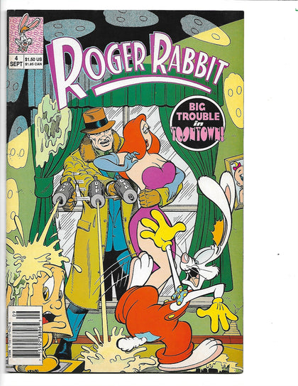 Roger Rabbit #4  Walt Disney Comics 1990 Big Trouble In Toontown.