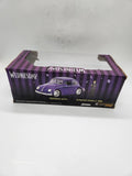 Wednesday TV VW Beetle with Wednesday 1:24 Scale Diecast Vehicle Car Purple.