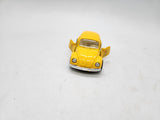 Welly VW Volkswagen Beetle St-Hubert Yellow Pull Back Action Diecast.