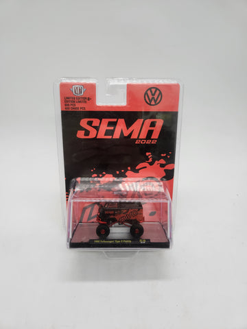 M2 Machines 2022 SEMA Show Exclusive CHASE 1960 VW Shorty Type 2 4X4 Pickup 400.
