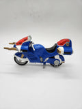 Vintage 1999 Power Rangers Blue Motorcycle Toy by BANDAI Complete.