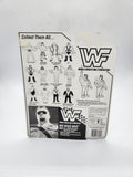 Vintage WWF Hasbro Big Boss Man Series 1 Blue Card 1990 plus Magazine.