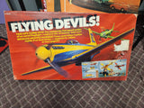 Vintage Lakeside Flying Devils Battery Op. Toy Flying Airplanes 1985.