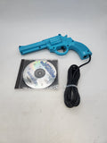 Sega CD Lethal Enforcers Konami Shooter Genesis Game Disc And Justifier Gun.