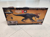 Jurassic World Charge N Chomp Carnotaurus Running Roaring Dinosaur Action Figure.