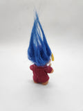 Vintage Graduation Day Troll Doll by Russ Dressed in Cap & Gown with Diploma.