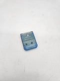 Sony Playstation 1 PS1 Official Memory Card SCPH-1020 transparent blue.