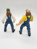1997 Jakks Pacific Tag Team The Godwins (x2) 6" WWF Wrestling Action Figures Lot.