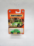 Matchbox 2020 ‘62 Volkswagen VW Beetle Bug Taxi Car NIP New 97/100 Green Yellow.