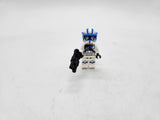 LEGO Star Wars Clone Heavy Trooper with Blue Visor and Double Blaster.