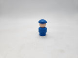 Fisher-Price Little People Blue Pilot Mailman Vintage Loose Figure.