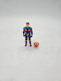 Vintage 1986 Kenner MASK Calhoun Burns Raven Action Figure with Helmet.