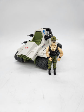Sgt. Slaughter Figure & Triple T Tank 1986 Vintage GI Joe ARAH Hasbro CANADA F3.