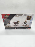 Jurassic World Rebirth Zora Bennett & Velociraptor Action Figure 2-Pack.