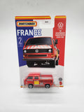 1990 VW Transporter Crew Cab Matchbox Stars of France 2022 MB1013 1/64 HFH69.