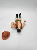 WWF LJN series 4 1987 Cowboy Bob Orton with original hat wrestling figure.