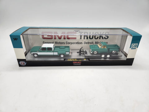 M2 Machines Auto Haulers 1973 GMC Sierra 3500 & 1976 GMC Sierra Grande 15-Custom.