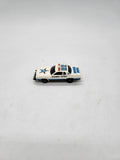 VTG 1980 Kidco Burnin Key White Dodge Monaco Highway Patrol Car #62 1/64.