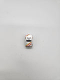 Small Micro Machine Chevy Blazer Silver with Yellow & Red Trim Chome.