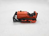 Vintage 1970s TONKA MINI BULLDOZER Construction Vehicle Orange Pressed Steel.
