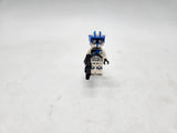 LEGO Star Wars Clone Heavy Trooper with Blue Visor and Double Blaster.
