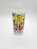 Vintage 1976 The Sunday Funnies Smilin' Jack Cartoon Collector Glass Tumbler.