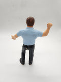 WWF LJN Superstars 1987 Blue Shirt Referee Wrestling Action Figure Vintage.