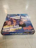1985 LJN WWF Sling Em Fling Wrestling Ring w/ Box - No Instructions.