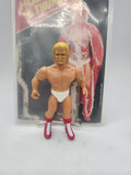 Hulk Hogan Thunderlips APPLEWORKS 1985 Rocky Action Figure w/Card WWF WWE.