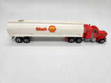 Hot Wheels Steering Rigs 1980 Peterbilt Shell Oil Tanker Red Truck Shell.