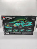 Mattel Brick Shop Hot Wheels Elite Series Building Set, ’24 Aston Martin Vantage GT3 793 Pieces.