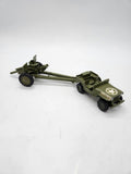 Vintage Dinky Toys - Fire Shells No. 615 – U.S. Jeep & 105mm Howitzer.