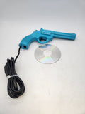 Sega CD Lethal Enforcers Konami Shooter Genesis Game Disc And Justifier Gun.
