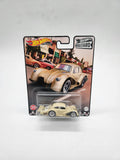 Hot Wheels Premium Boulevard Number 39 Volkswagen Kafer Racer Cream.