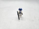 LEGO Star Wars Clone Heavy Trooper with Blue Visor and Double Blaster.