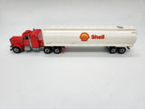 Hot Wheels Steering Rigs 1980 Peterbilt Shell Oil Tanker Red Truck Shell.