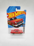 2026 K Case Hot Wheels Classics 1955 '55 Chevy Red Flames 1:64 Chevy Fever.