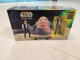 Kenner STAR WARS Power Of The Force POTF Jabba the Hutt and Han Solo 1997.