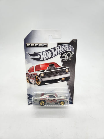 2017 Hot Wheels Zamac Plymouth Duster Thruster SIlver 7/8 Die Cast 1/64 Scale.