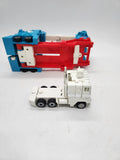 Vintage Transformers G1 Ultra Magnus White Optimus Prime Semi Truck Trailer 1984.