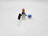 LEGO Star Wars Clone Heavy Trooper with Blue Visor and Double Blaster.