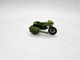 Vintage 1983 GI Joe Mini Diecast MC1027 Motorcycle and RAM Rapid Fire Aviva.